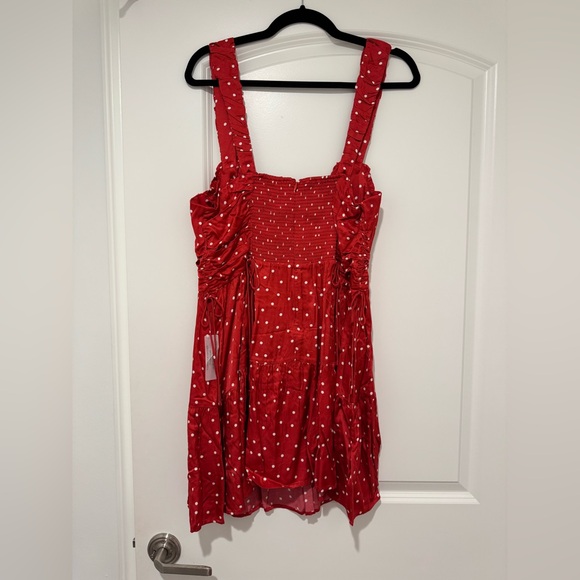 FOR LOVE & LEMONS WILLA MINI DRESS IN RED - Picture 10 of 10